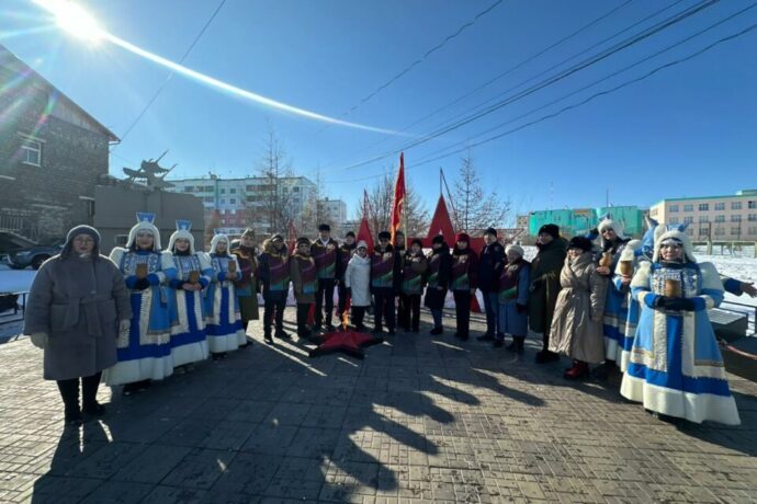 «Знамя Победы» эстафетаны Усуйаана оройуона тутта